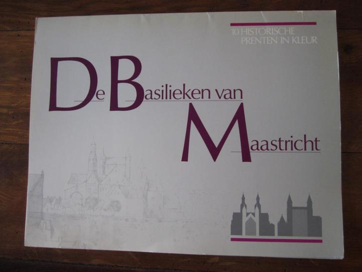 De Basilieken van Maastricht, Verzamelen, Foto's en Prenten, Zo goed als nieuw, Prent, Gebouw, 1960 tot 1980, Ophalen of Verzenden