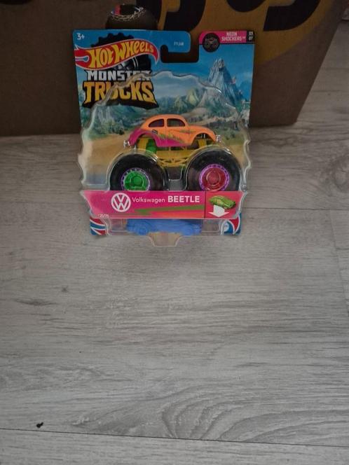 hot wheels monster volkswagen beetle neon Shockers let op, Hobby en Vrije tijd, Modelauto's | Overige schalen, Nieuw, Auto, Ophalen of Verzenden
