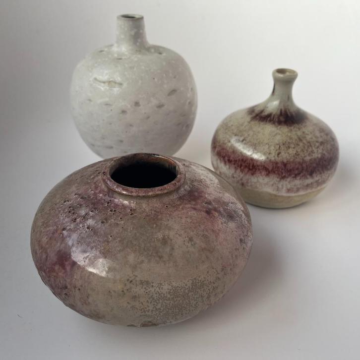 Vazen, studiokeramiek, Duits, vintage, jaren 70, KTU, Antiek en Kunst, Antiek | Keramiek en Aardewerk, Ophalen of Verzenden