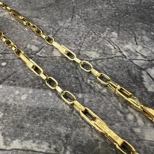 Prachtige 14 karaats gouden monte carlo ketting, Sieraden, Tassen en Uiterlijk, Kettingen, Nieuw, Goud, Ophalen of Verzenden
