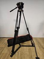 Manfrotto Statief met 504HD pro video head, Ophalen, Gebruikt, Driepoot