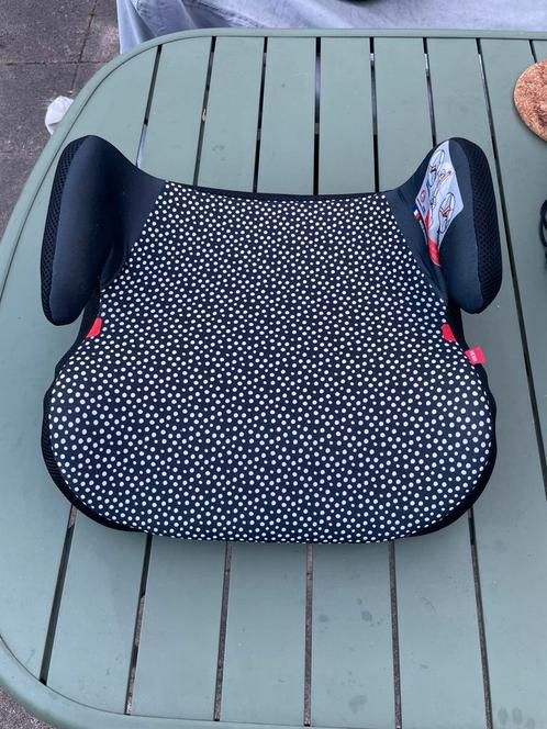Hema auto opzetzitje 126-150cm zwart met witte stip, Kinderen en Baby's, Autostoeltjes, Gebruikt, Overige merken, 15 t/m 36 kg