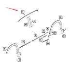 Dodge Ram DT quad cab daklijst 2019-2024, Service@fcagroup.nl, Amerikaanse onderdelen, Nieuw, Postbus 203, 1170 AE Badhoevedorp