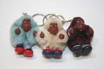 3 Kipling sleutelhangers mini aapjes met schoentjes, Verzenden, Zo goed als nieuw