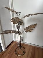 Grote goud bladeren kandelaar, Huis en Inrichting, Woonaccessoires | Kandelaars en Kaarsen, Ophalen, Overige kleuren, 50 tot 75 cm