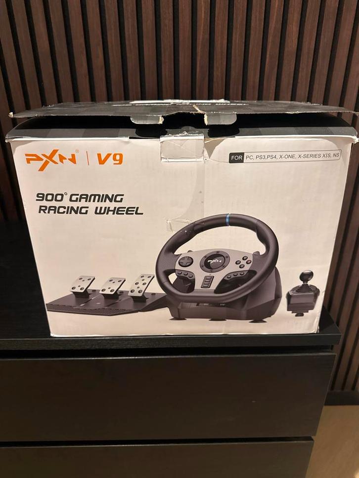 Nieuwe PXN V9 900 Racestuur - PC/PS/Xbox/Switch, Spelcomputers en Games, Spelcomputers | Overige, Nieuw, Ophalen of Verzenden