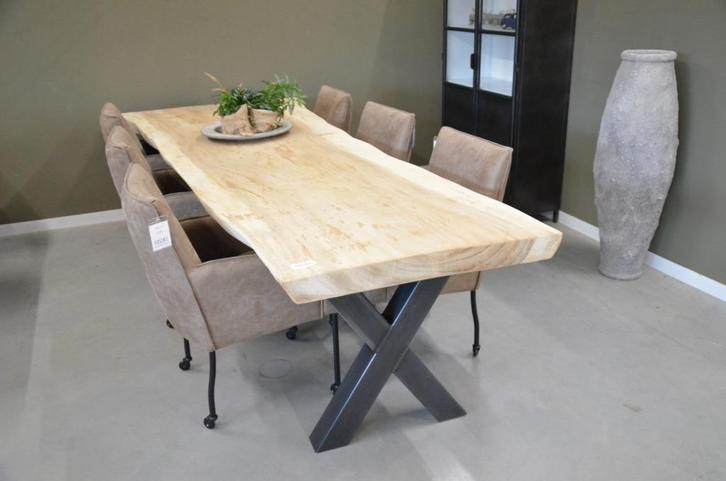 Suar Boomstamtafel 3 meter - 300 cm, Huis en Inrichting, Tafels | Eettafels, Nieuw, 100 tot 150 cm, 200 cm of meer, Vijf personen of meer