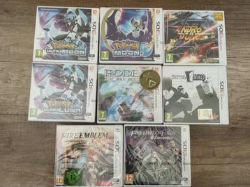 3DS spellen, oa Andro Dunos 2, Fire Emblem, Pokemon etc new beschikbaar voor biedingen