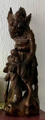 Zwaar Antiek Ebbenhouten Balinees Beeld Hanuman, Antiek en Kunst, Kunst | Niet-Westerse kunst, Ophalen of Verzenden
