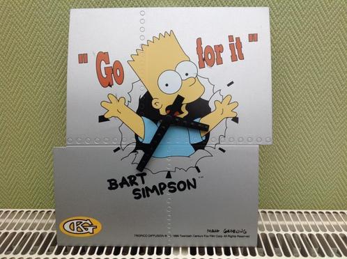 Bart Simpson wandklok "Tropico diffusion 1996", Sieraden, Tassen en Uiterlijk, Horloges | Kinderen, Nieuw, Jongen of Meisje, Grijs