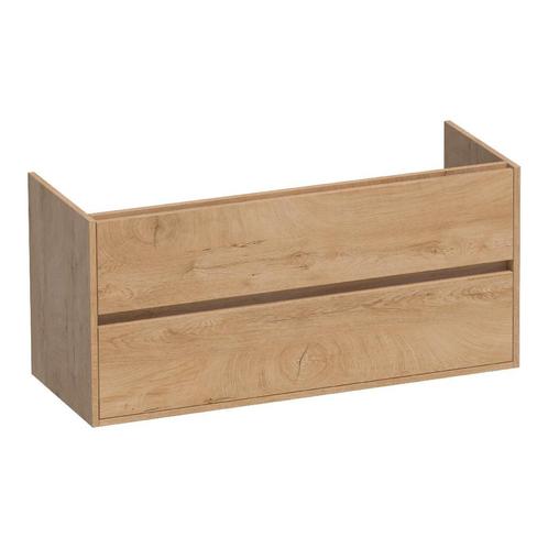 Brauer Adore onderkast 2 lades - Forest tan - 119x45,5cm, Huis en Inrichting, Badkamer | Badkamermeubels, Nieuw, Wastafelkast