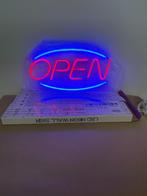 LED – Open lichtbord rood/blauw – 45x22 cm, Ophalen of Verzenden, Nieuw