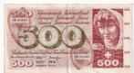 Zwitserland, 500 Francs, 21-1-1965, VF, p51d, Postzegels en Munten, Bankbiljetten | Europa | Niet-Eurobiljetten, Los biljet, Ophalen of Verzenden