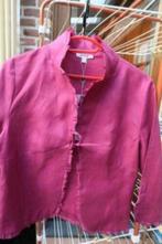 Bloesje nieuw linnen lila met ruches 123 mt 36, Kleding | Dames, Paars, Nieuw, Ophalen of Verzenden, Maat 36 (S)