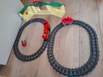 Dubbele playmobil trein met station als meeneemkoffer, Ophalen of Verzenden, Zo goed als nieuw