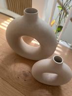 Donut Vazen Set, Modern Design, Huis en Inrichting, Overige kleuren, Aardewerk of Porselein, Nieuw, Ophalen of Verzenden