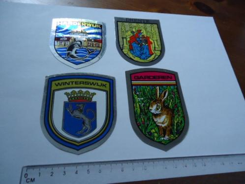 sticker oud Glansschild garderen winterswijk harderwijk retr, Verzamelen, Stickers, Zo goed als nieuw, Bedrijf of Vereniging, Verzenden