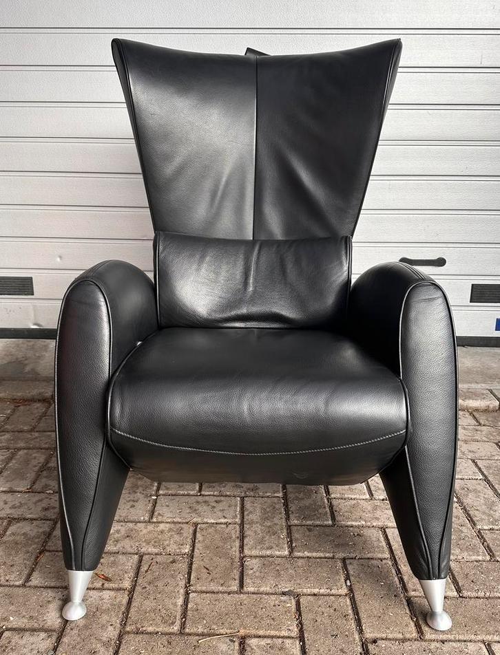FSM flux design fauteuil, Huis en Inrichting, Fauteuils, Zo goed als nieuw, Leer, 50 tot 75 cm, 75 tot 100 cm, Ophalen