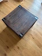 Houten Salontafel, Huis en Inrichting, Tafels | Salontafels, Ophalen, Gebruikt, 50 tot 100 cm, Vierkant