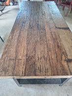 Houten tafel, Huis en Inrichting, Tafels | Eettafels, 200 cm of meer, Zo goed als nieuw, Rechthoekig, 50 tot 100 cm