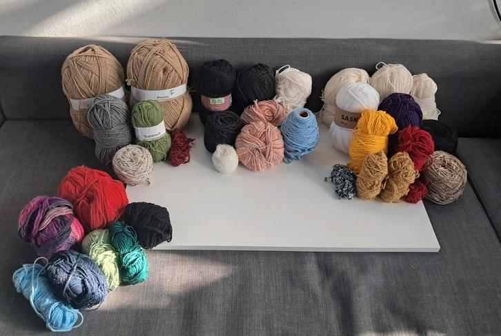 Restpartij garen, Hobby en Vrije tijd, Breien en Haken, Zo goed als nieuw, Breien of Haken, Wol of Garen, Ophalen of Verzenden