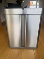 Simplehuman Sensor Voice Duo bak 24+34 liter mat RVS, Huis en Inrichting, Gebruikt, 50 tot 75 cm, 40 liter of meer, Ophalen of Verzenden