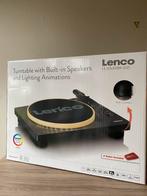 Lenco led platenspeler zwart met ingebouwde speakers, Ophalen of Verzenden, Nieuw, Platenspeler, Overige merken