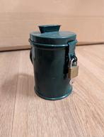 Oude metalen collectebus/spaarpot, Antiek en Kunst, Ophalen of Verzenden