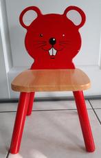 Massief houten stoeltje v peuter/kleuter Pin Furniture muis, Gebruikt, Ophalen, Stoel(en)