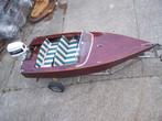 Klassiek houten speedbootje, Watersport en Boten, Speedboten, Ophalen, Gebruikt, 3 tot 6 meter, Buitenboordmotor