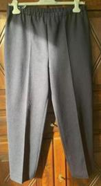 Blauwe broek, ribbroek, donkerblauwe damesbroek; 42 elastiek, Kleding | Dames, Broeken en Pantalons, Blauw, Maat 42/44 (L), Ophalen of Verzenden