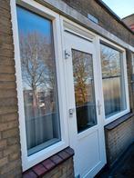 Kozijn 2 ramen loopdeur totaal of apart, Ophalen of Verzenden, Zo goed als nieuw, Hout, Raamkozijn