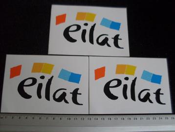 3x sticker eilat elat logo israel vakantie red sea holidays beschikbaar voor biedingen