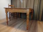 Antieke Engelse eettafel, Huis en Inrichting, Ophalen, Gebruikt, Vier personen, Grenenhout