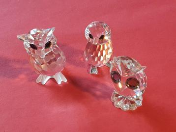 swarovski 3 verschillende uiltjes beschikbaar voor biedingen