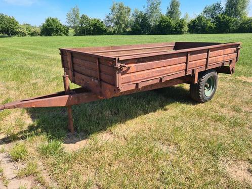 Bakken wagen mest verspreider 3 a 4 ton platte wagen, Tuin en Terras, Kruiwagens, Ophalen