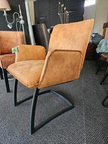 Stoel Joel cognac ecco leder sledepoot opruiming beschikbaar voor biedingen