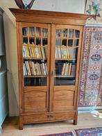 Antieke eiken boekenkast art deco, Huis en Inrichting, 100 tot 150 cm, Art deco, Antiek, Eikenhout