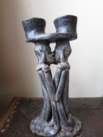 handgemaakt kus beeld uit terracotta bruikbaar als kandelaar, Ophalen of Verzenden