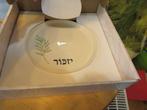stenen bord met kaarsenhouder uit israel van Susan's house, Huis en Inrichting, Woonaccessoires | Kandelaars en Kaarsen, Nieuw