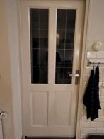 Mooie binnendeur met glas in lood, Doe-het-zelf en Verbouw, Deuren en Horren, Gebruikt, Binnendeur, Ophalen of Verzenden, Glas