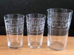 Oude glaasjes - Set van 11, Ophalen, Glas of Glazen, Gebruikt, Glas