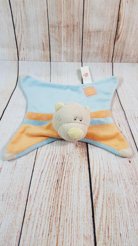 Spaarbank Sparkasse knuffeldoekje Beertje. 23x23 cm. 4C2, Kinderen en Baby's, Speelgoed | Knuffels en Pluche, Gebruikt, Overige typen