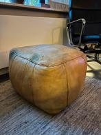 Vintage Marokkaanse leren poef boho ibiza, Huis en Inrichting, Banken | Voetenbanken en Poefen, Ophalen of Verzenden, Zo goed als nieuw