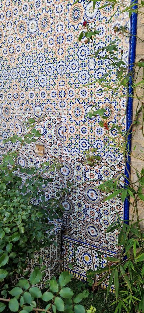 Marokkaanse Mozaïek Fontein - 3 Delen, Tuin en Terras, Waterpartijen en Fonteinen, Gebruikt, Fontein, Ophalen of Verzenden