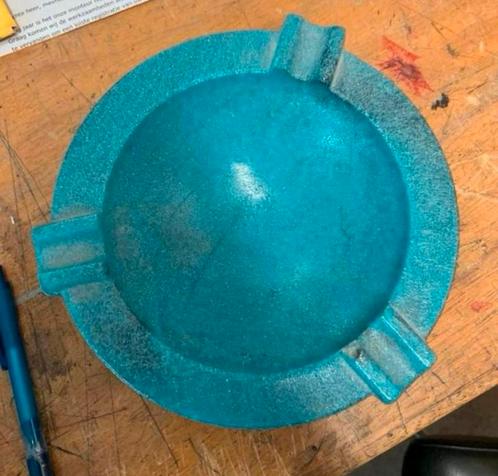 Asbak zeldzame graniver Andries Copier glasfabriek Leerdam., Antiek en Kunst, Antiek | Glas en Kristal, Ophalen of Verzenden