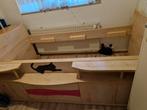Hoog bed  heel leuk 2lang x 90 diep verder zie info, Ophalen, Zo goed als nieuw, Hoogslaper