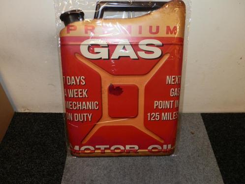 Reclameborden groot Gasoline rock en roll 40x65 cm in seal, Verzamelen, Merken en Reclamevoorwerpen, Nieuw, Reclamebord, Ophalen of Verzenden