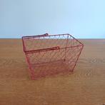 Rood draadmandje met handvat, Overige materialen, Mand, Ophalen of Verzenden, Zo goed als nieuw