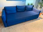 Ikea Slaapbank 3-zits Blauw, Ophalen, Gebruikt, Driepersoons, 75 tot 100 cm